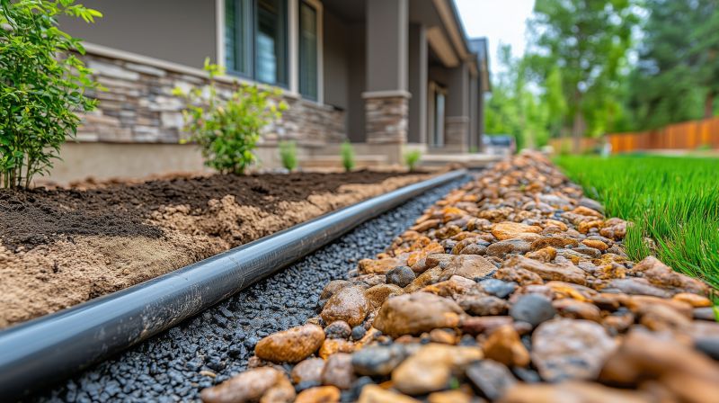 Black Mulch Installation