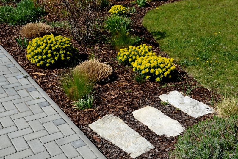 Brown Mulch Installation