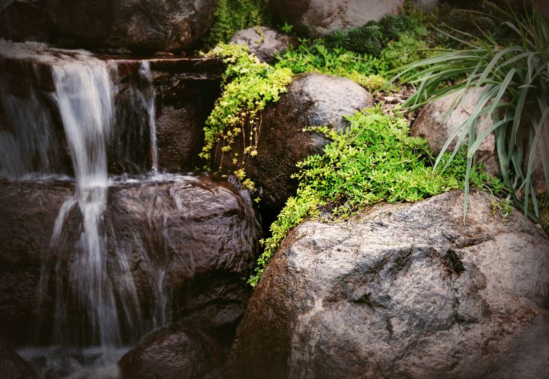 River Rock Garden Installation